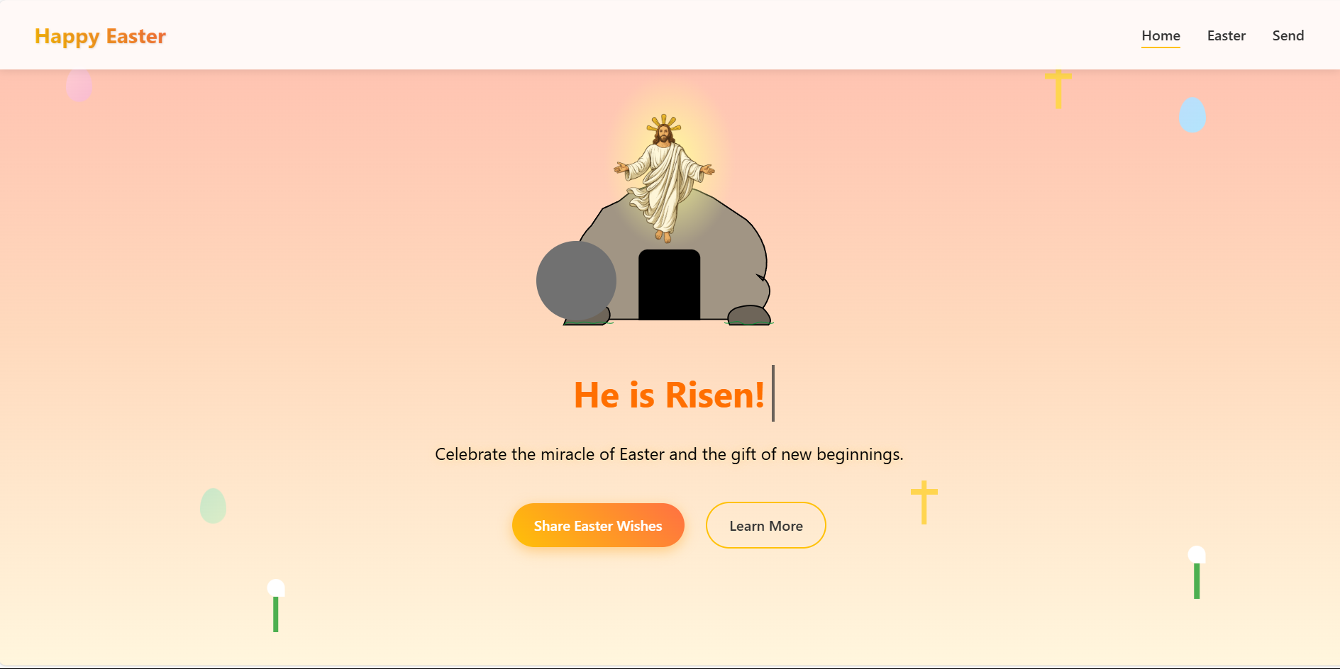 Screenshot of Happy Easter