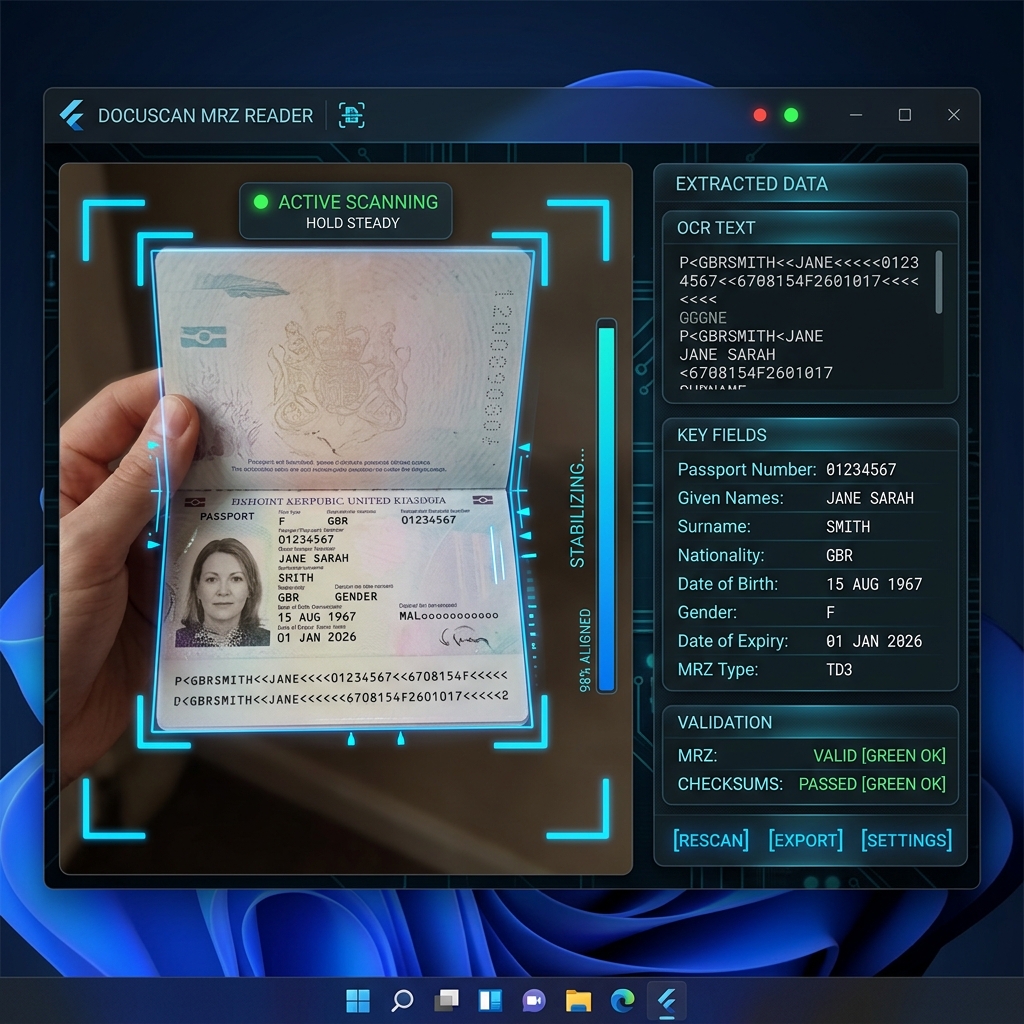 Doc Scanner & Passport MRZ Reader